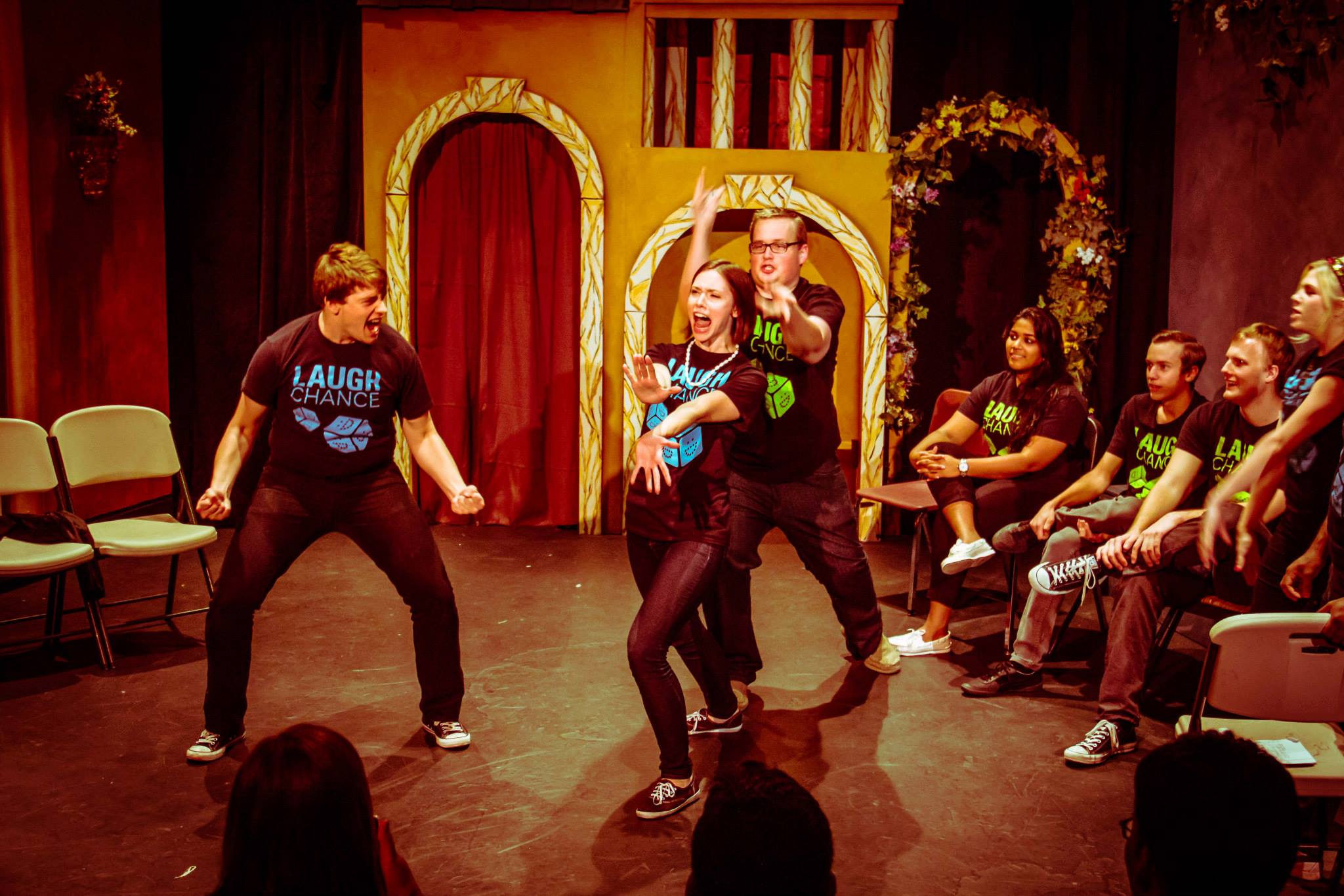 Sierra performing comedy improv