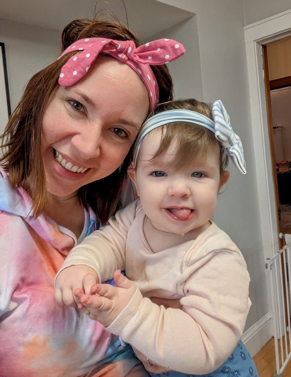 Sierra with her daughter