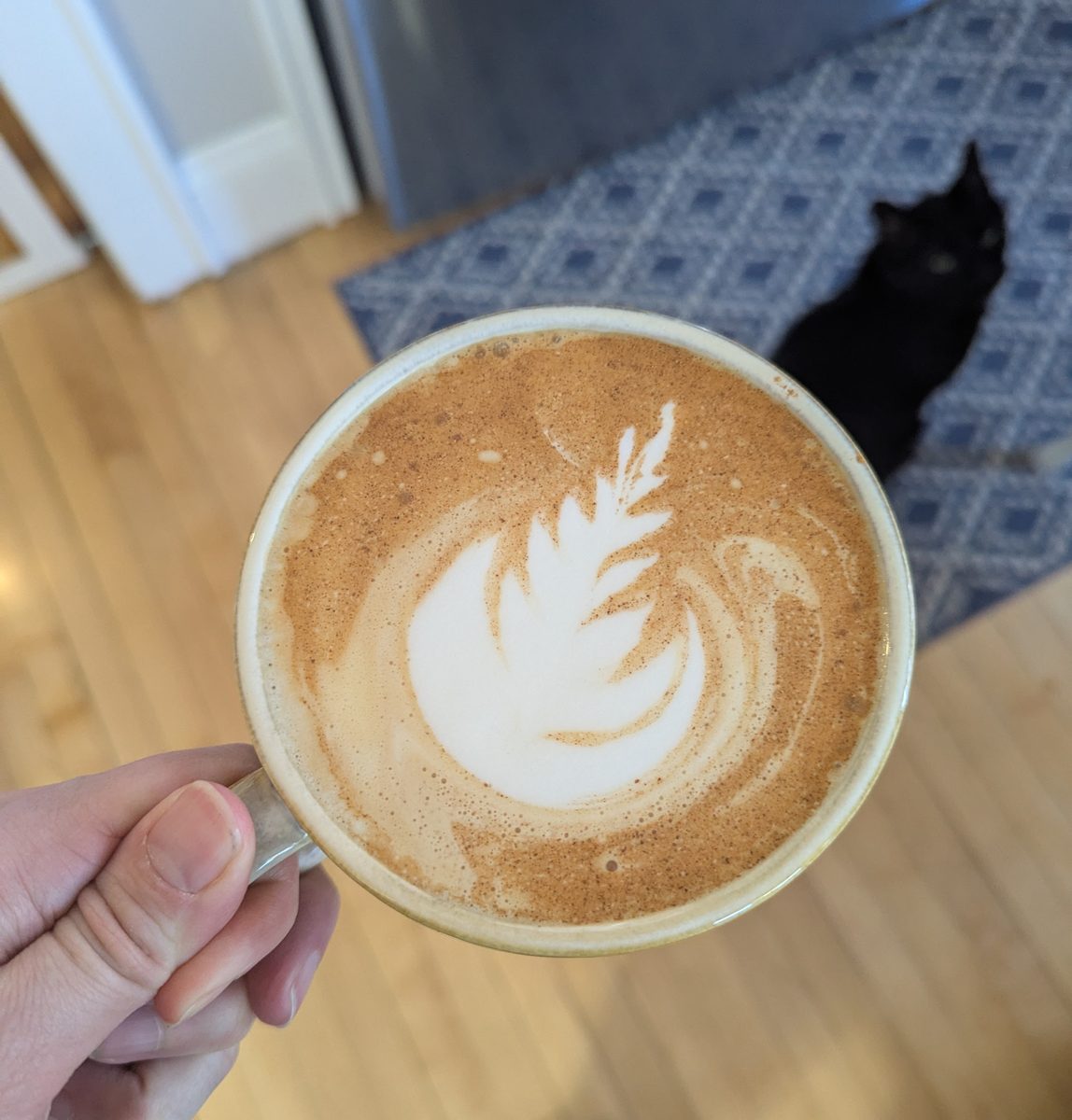 Latte art creation